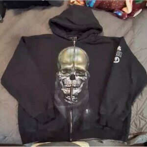 Sullen Clothing Eternal Tattoo Rock Punk Skull Mens Zip Up Hoodie